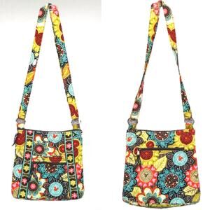 Vera Bradley Disney Rare Retired Perfect Petal Mickey Double Zip Hipster